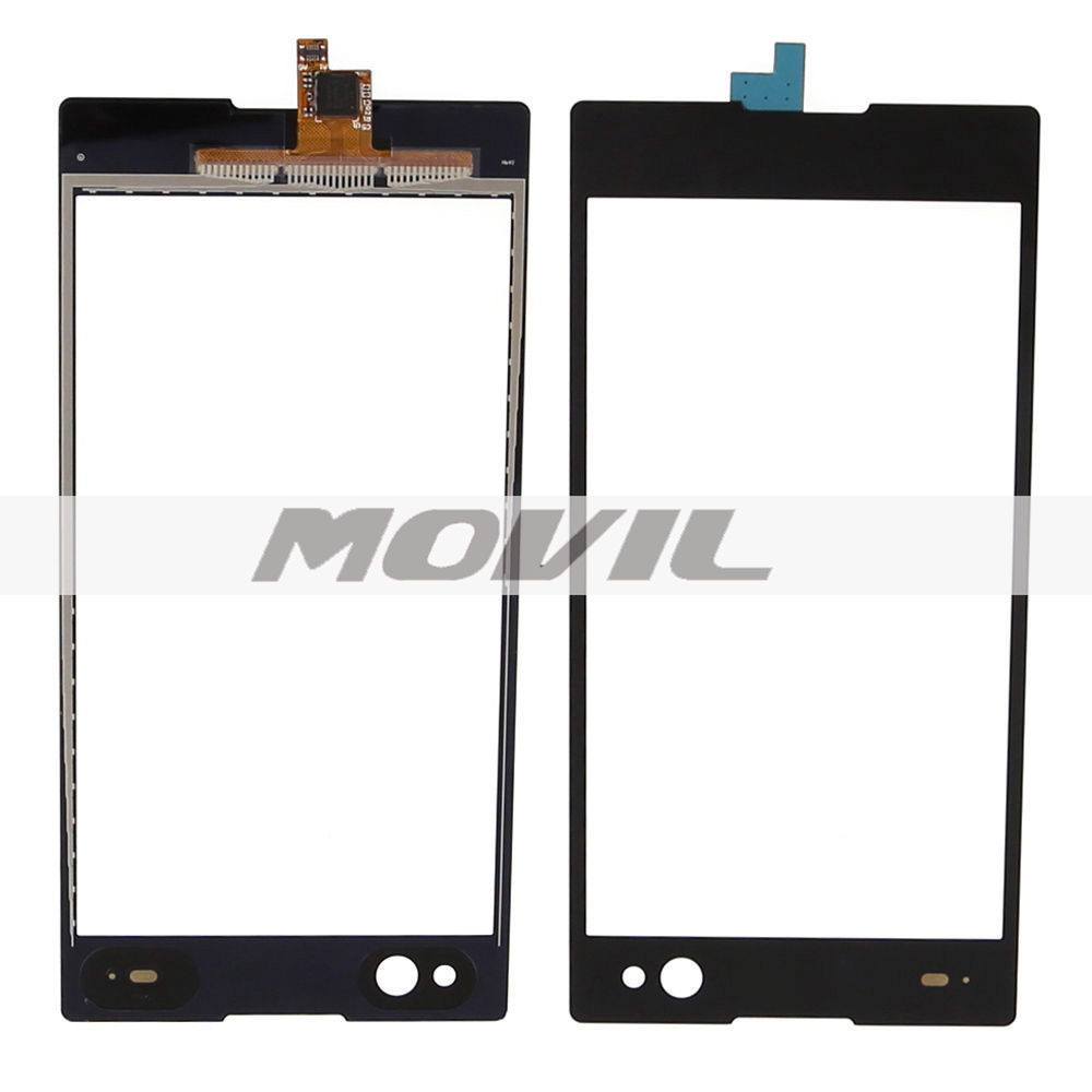 Black Touch Screen Digitizer Front Glass display Part For Sony Xperia C3 D2533